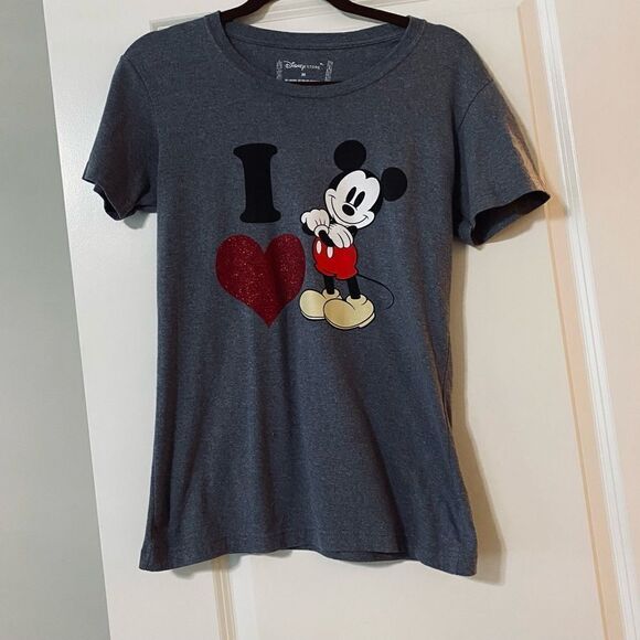 The Disney Store Tops - I ♥️ Mickey grey short sleeve tee from Disney.